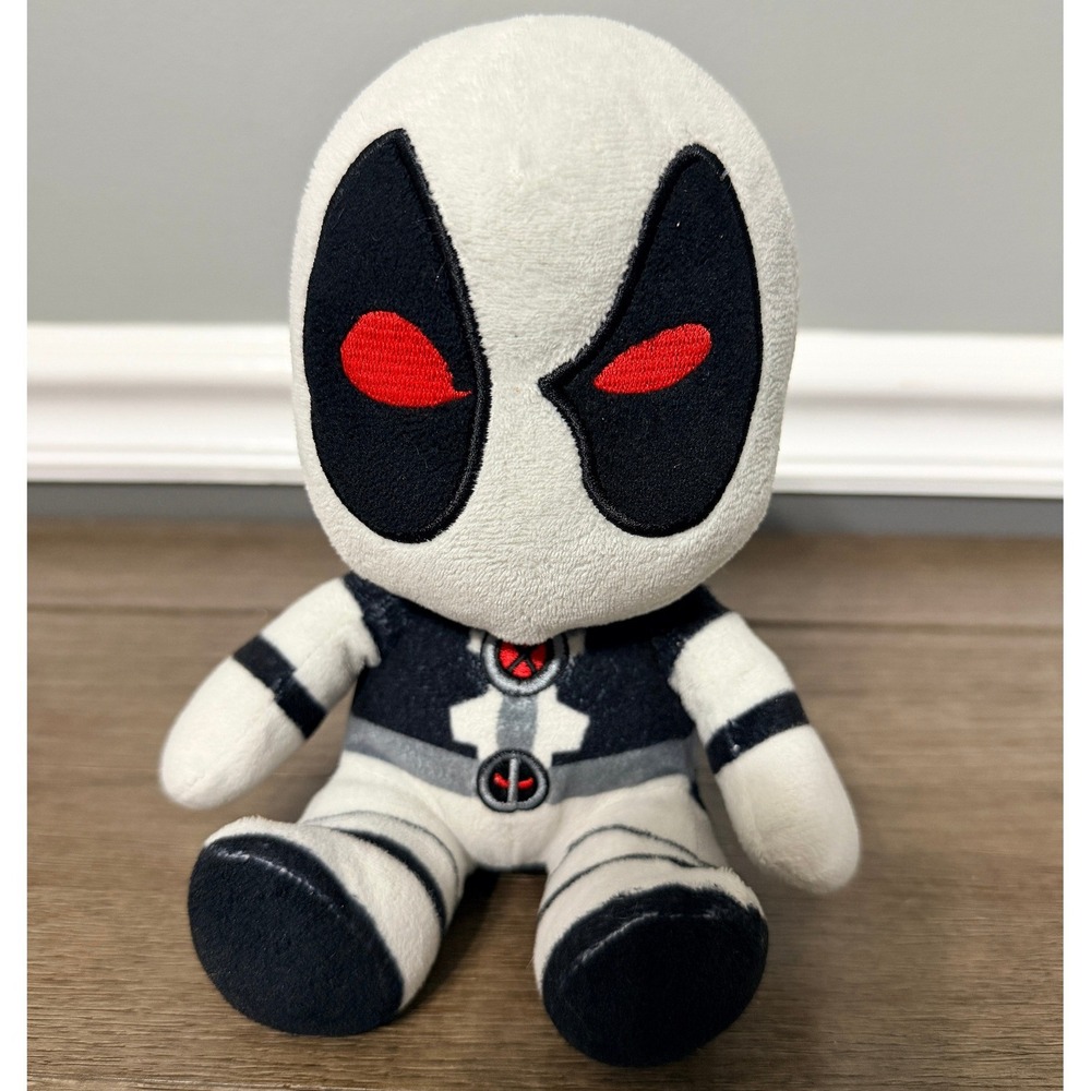 Kidrobot Marvel X-Force‎ Deadpool Phunny Plush Grey Black Stealth Suit Toy